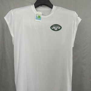 New York Jets Nike NFL Training Dri-Fit Sleeveless Shirt Men's White NWT